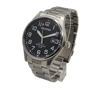 RELOJ CALYPSO K5860 CORREA ACERO ESFERA NEGRA